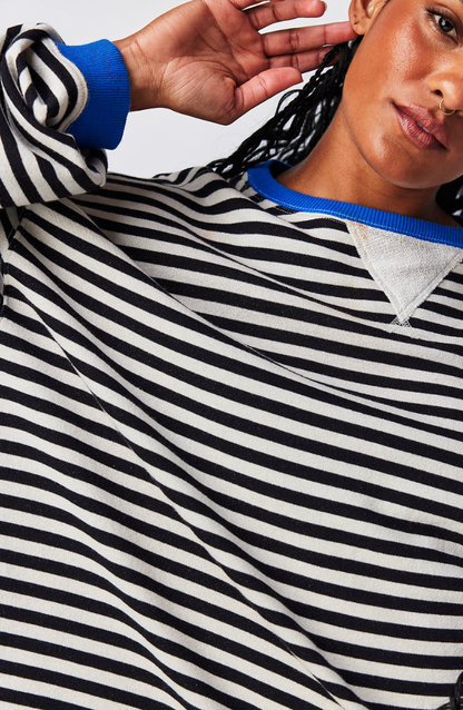 Lina – Gestreiftes Oversize Sweatshirt Damen
