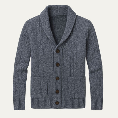 Felix – Strickjacke mit Schalkragen für Herren