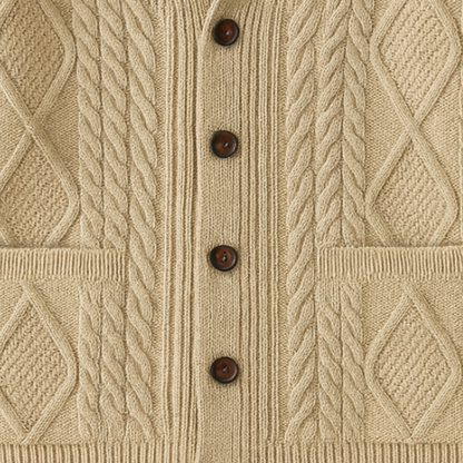 Felix – Strickjacke mit Schalkragen für Herren