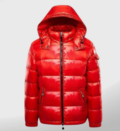 Marlon – Herren Steppjacke mit Kapuze und Glanzfinish