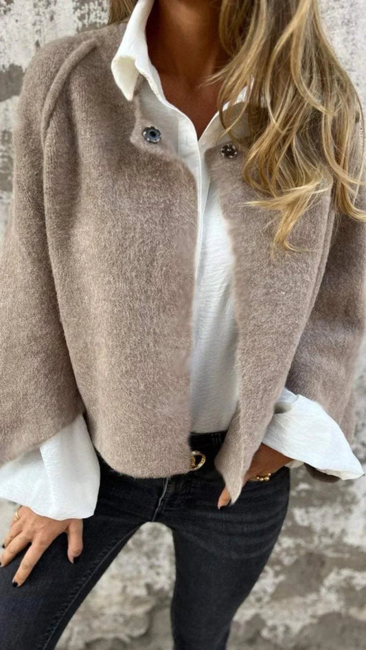 Isabella – Weiche Kurzjacke mit Knöpfen Damen