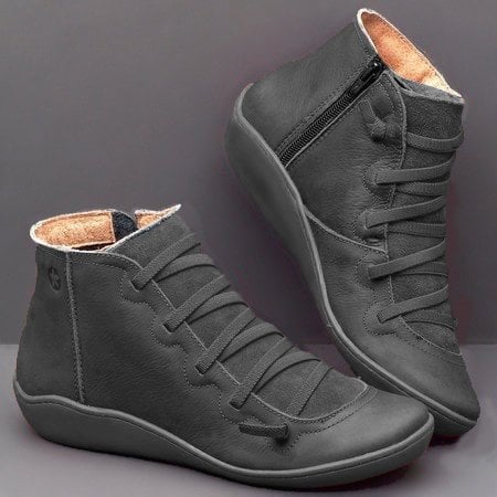 Carlos – Urbaner Schnürstiefel mit seitlichem Reißverschluss Unisex