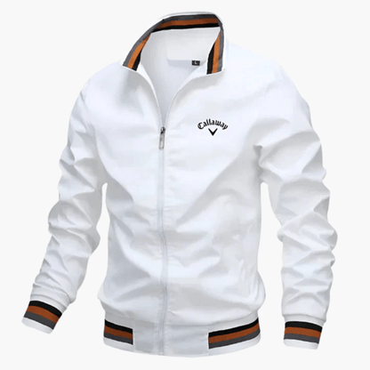 Ben – Herren Collegejacke mit Reißverschluss und Streifendetails