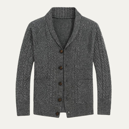 Felix – Strickjacke mit Schalkragen für Herren