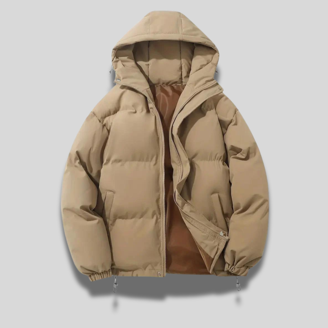 Milan - Herren Winterjacke mit Kapuze und Reißverschluss