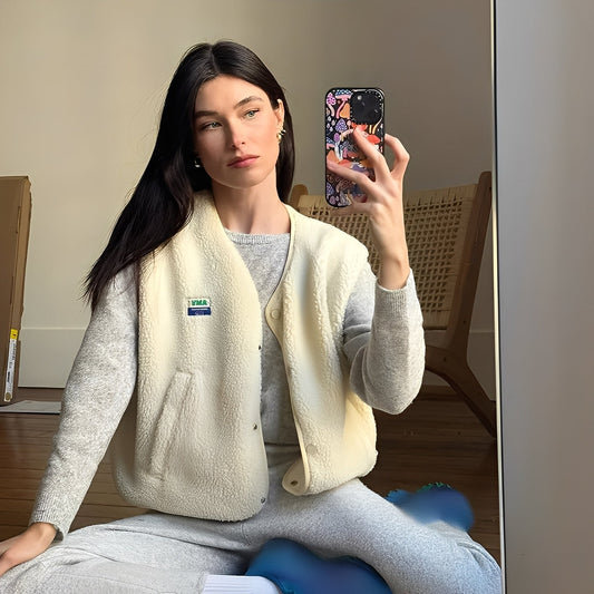 Sophia – Fleece Weste Damen Warm Weich Freizeit