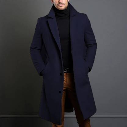 Leon - Herren Mantel langer Wintermantel