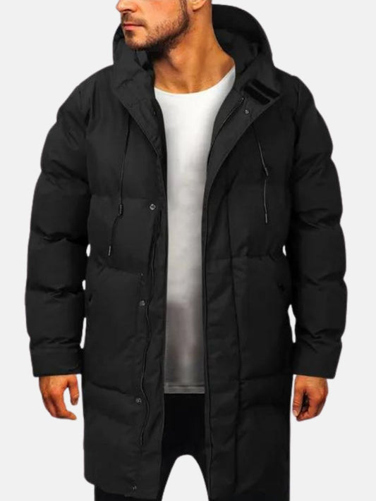 Lukas – Herren Wintermantel  Pufferjacke mit Kapuze
