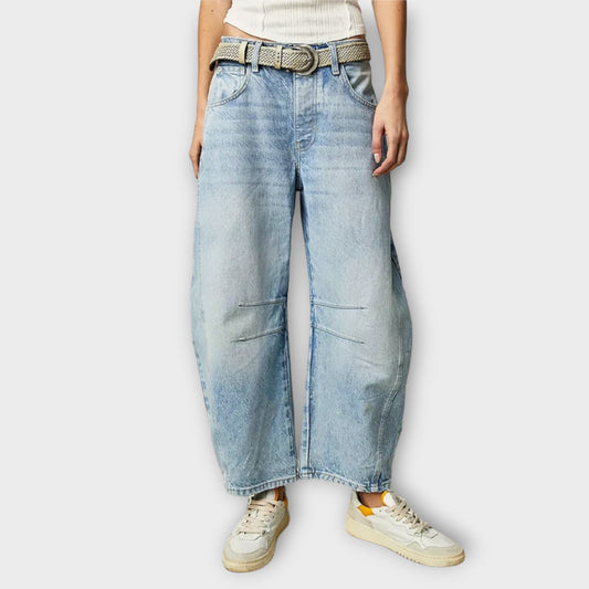 Nora – Weit geschnittene Retro Jeans Damen