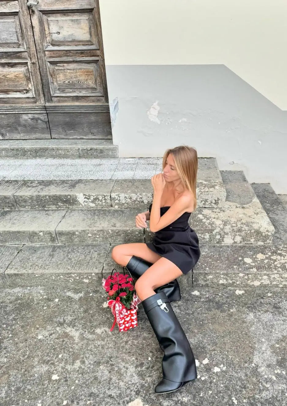 Isabella – Skulpturaler Regenstiefel Damen