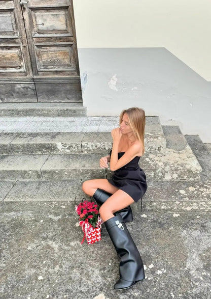 Isabella – Skulpturaler Regenstiefel Damen