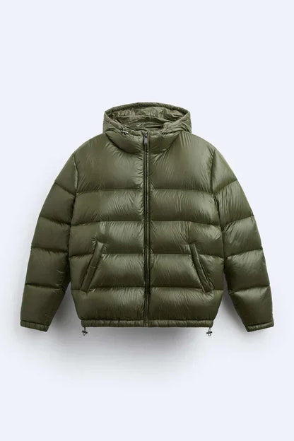 Iván – Glänzende Stepp-Pufferjacke Herren