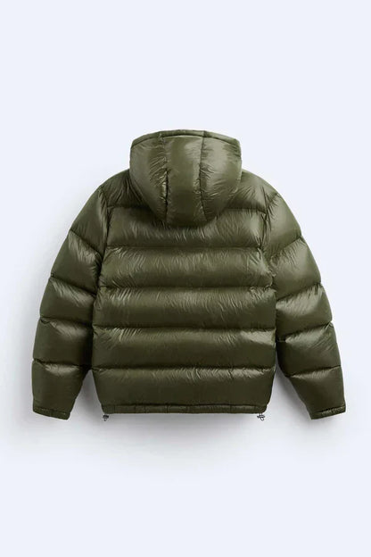 Iván – Glänzende Stepp-Pufferjacke Herren
