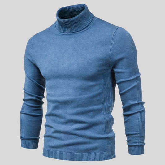 Leon – Herren Rollkragenpullover mit Feinstrick