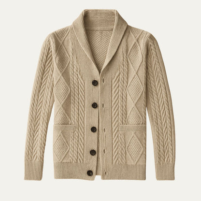 Felix – Strickjacke mit Schalkragen für Herren