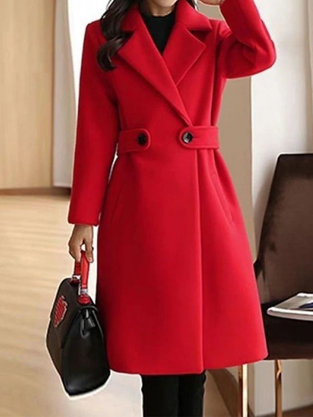 Clara – Klassischer Wollmantel Damen