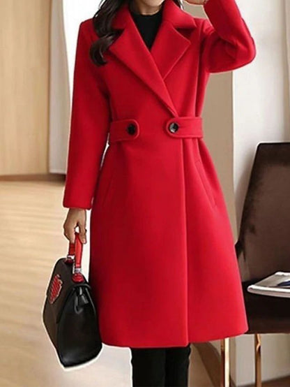 Clara – Klassischer Wollmantel Damen