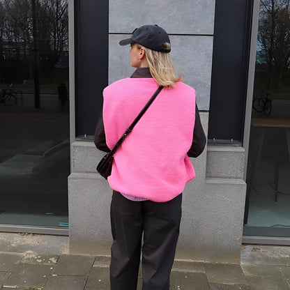 Sophia – Fleece Weste Damen Warm Weich Freizeit