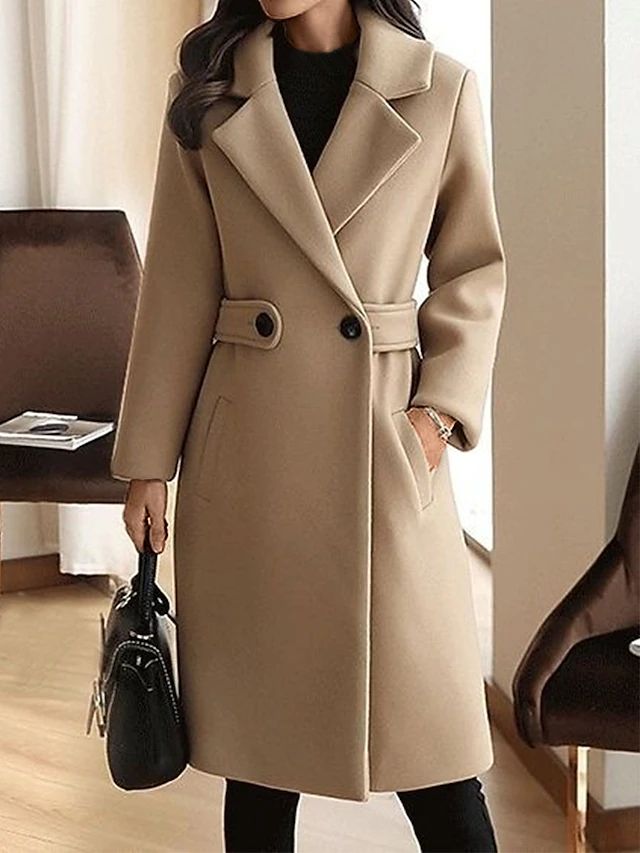 Clara – Klassischer Wollmantel Damen