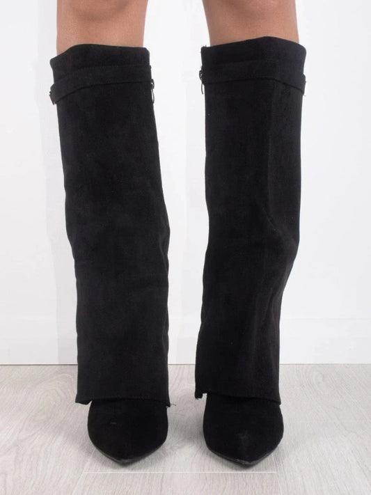 Amelia – Kniehohe Wildlederstiefel Damen