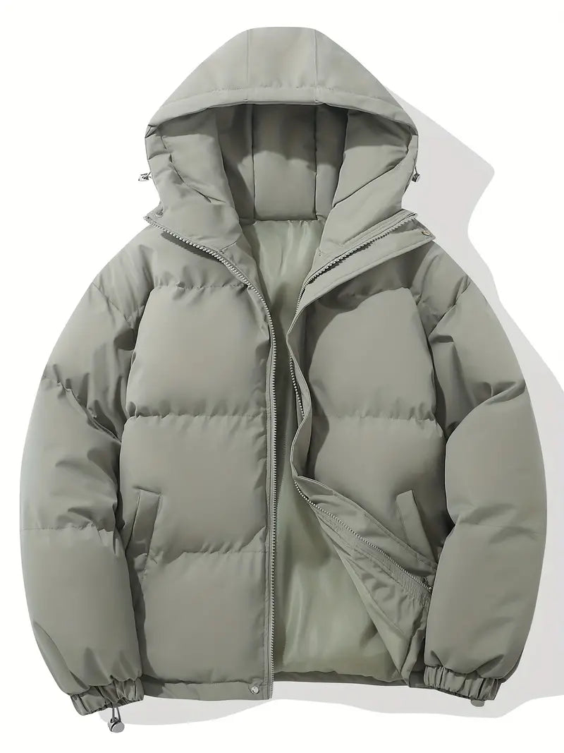 Liam – Herren Winterjacke mit Kapuze und Reißverschluss