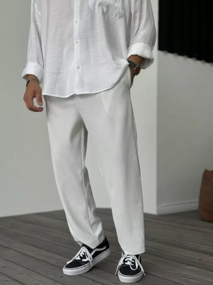 Leon – Plissee Freizeit Hose Herren