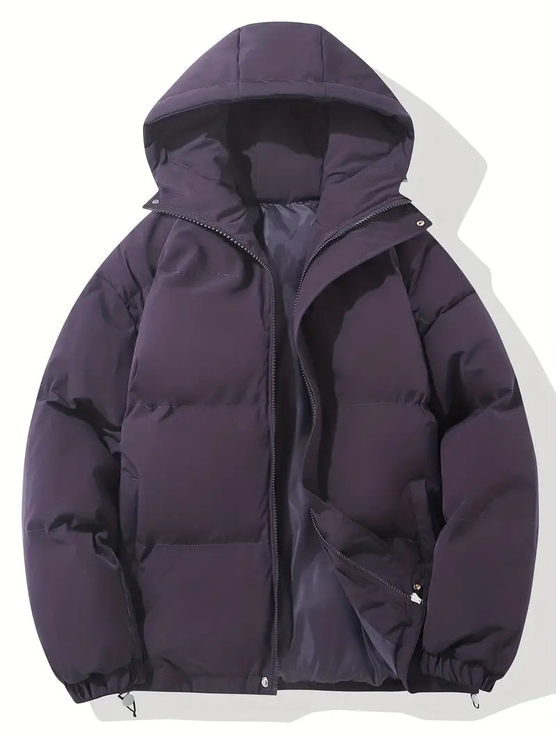 Liam – Herren Winterjacke mit Kapuze und Reißverschluss