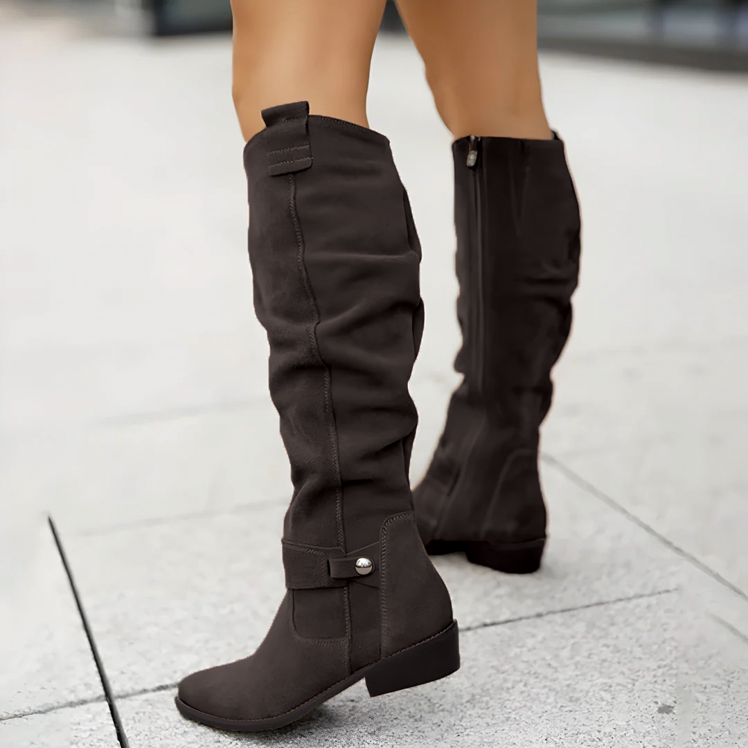 Maribel – Hohe Wildlederstiefel für Damen