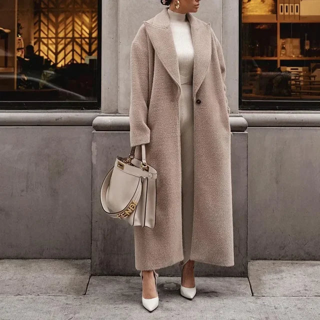 Valeria - Eleganter langer Damen-Wintermantel