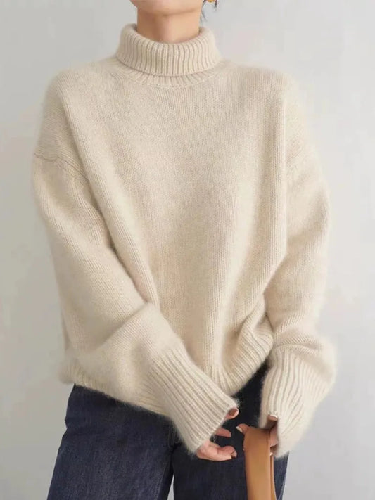 Lea – Weicher Rollkragenpullover Damen