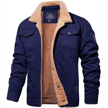 Noah - Herren Winterjacke mit warmem Teddyfutter
