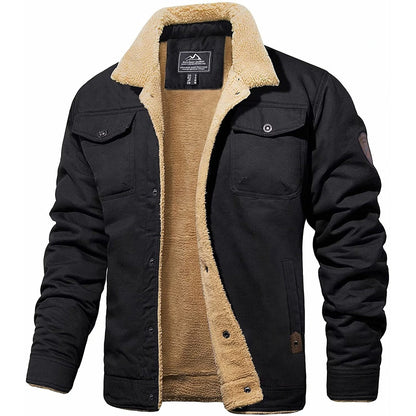 Noah - Herren Winterjacke mit warmem Teddyfutter