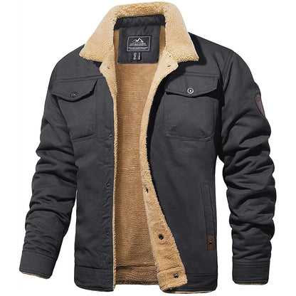 Noah - Herren Winterjacke mit warmem Teddyfutter