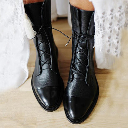 Lina – Feine Leder-Schnürboots Damen