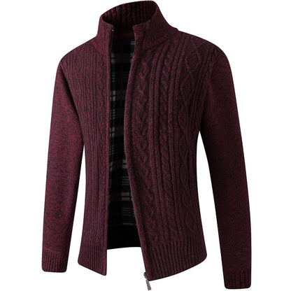 Tobias – Gefütterte Strickjacke Herren