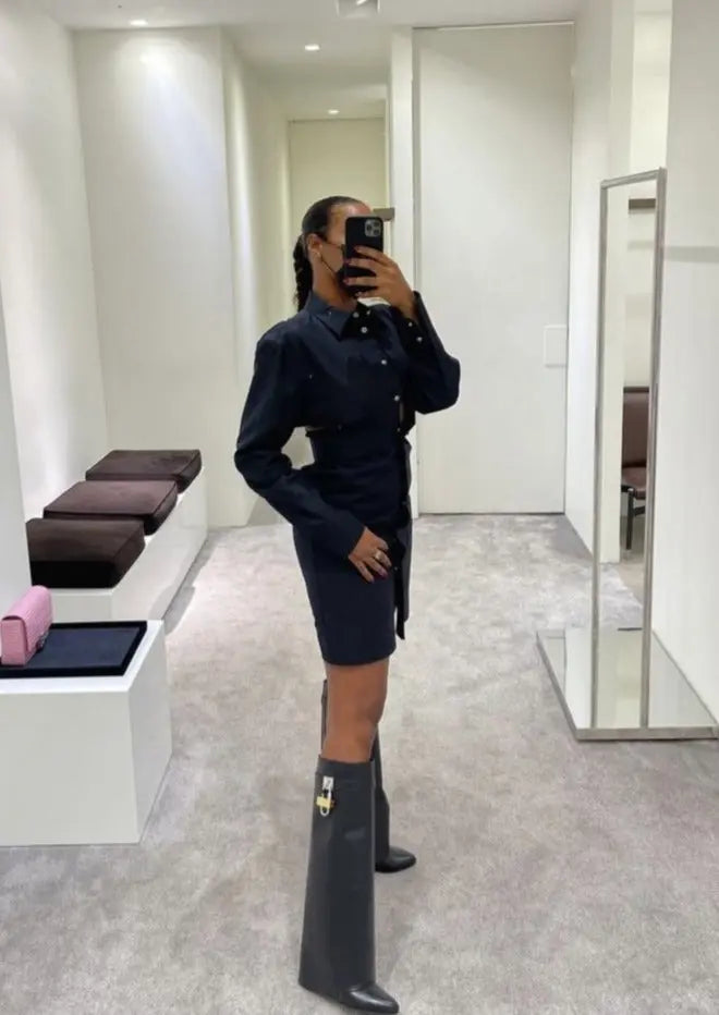 Isabella – Skulpturaler Regenstiefel Damen