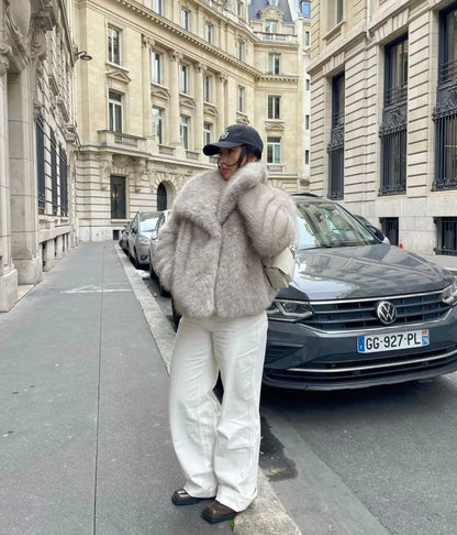 Isabela – Oversize-Jacke in Lederoptik für Damen