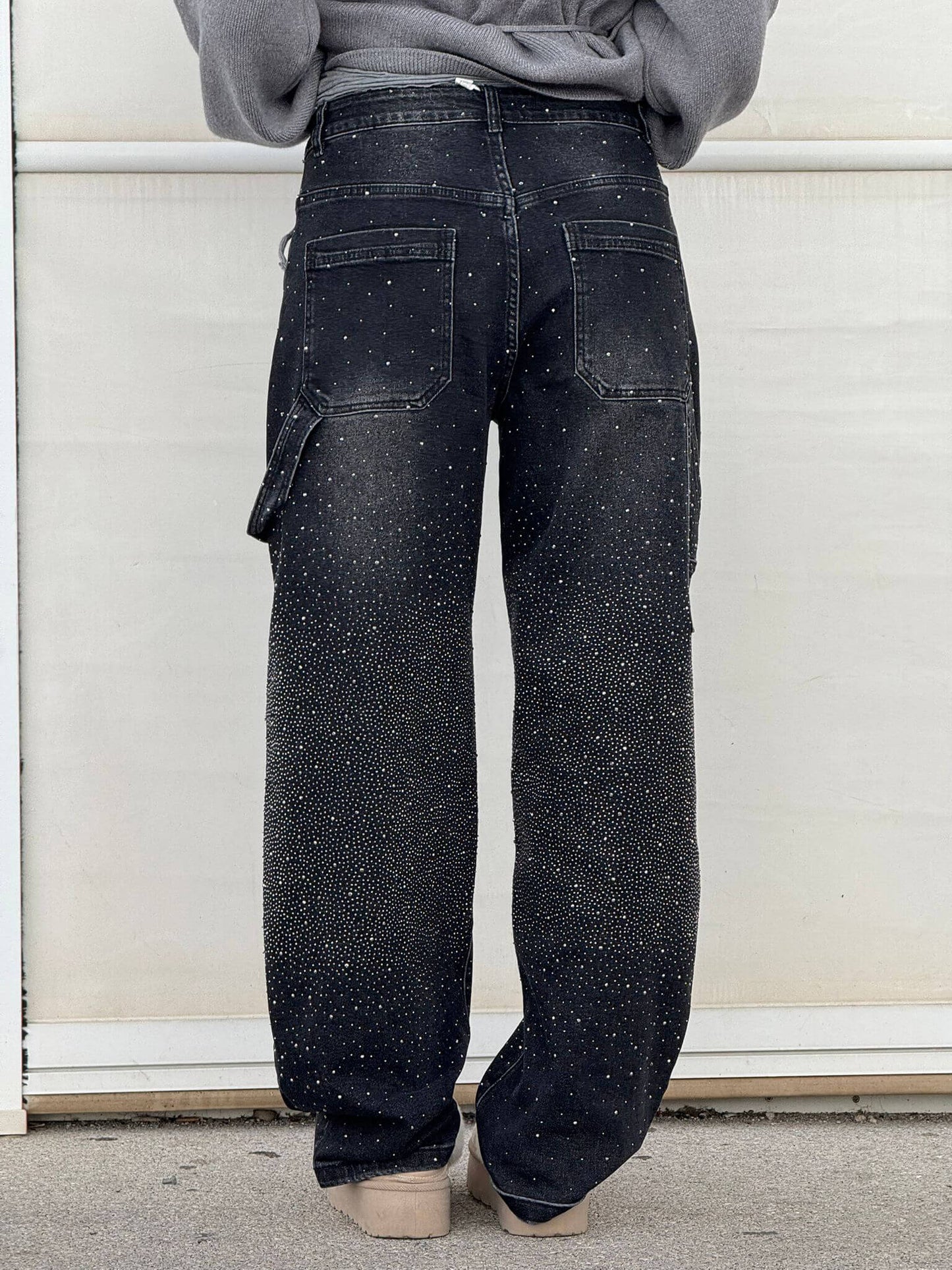 Livia – Glitzernde Straight-Leg Jeans Damen