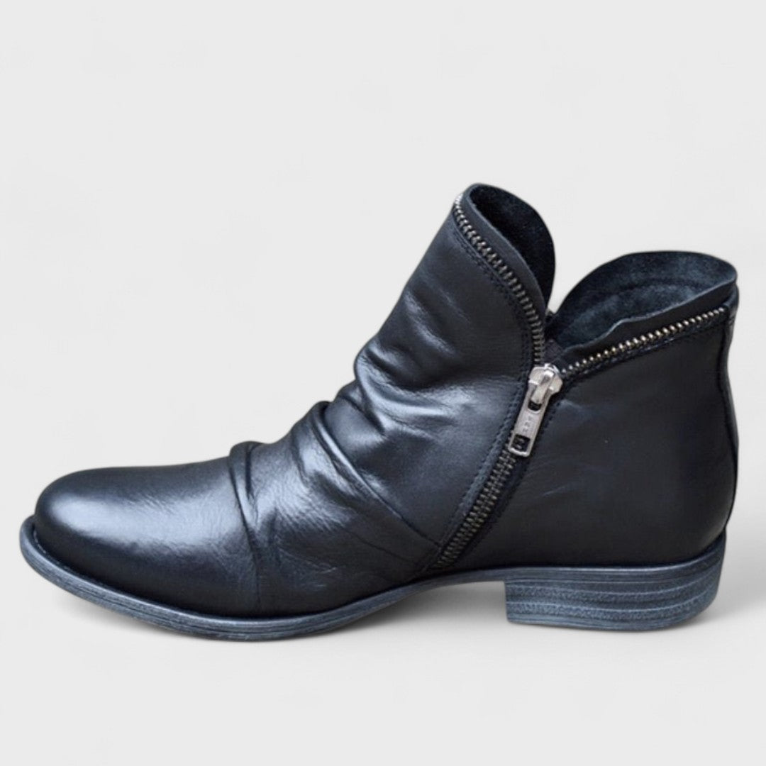Leonie – Modische Leder-Stiefeletten Damen Schuhe