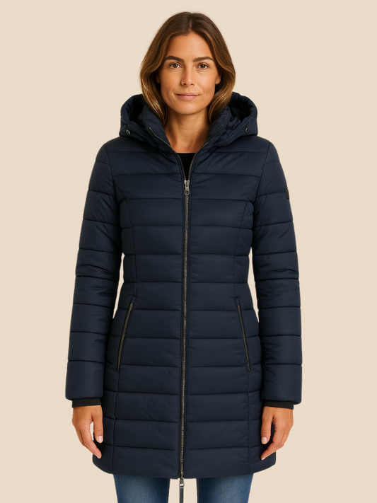 Miriam - Damen Steppjacke mit Kapuze und Reißverschluss