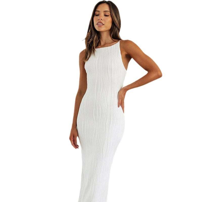 Selma – Damen Midikleid ärmellos mit figurbetontem Schnitt