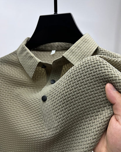 Tom – Herren Polo-Shirt mit Strukturmuster