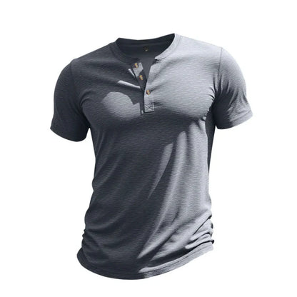Ethan - Herren Kurzarmshirt mit Knopfleiste