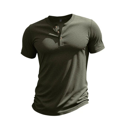 Ethan - Herren Kurzarmshirt mit Knopfleiste