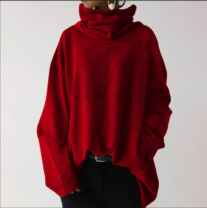 Maribel - Oversize-Sweatshirt mit hohem Kragen für Damen