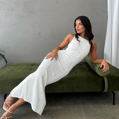 Selma – Damen Midikleid ärmellos mit figurbetontem Schnitt