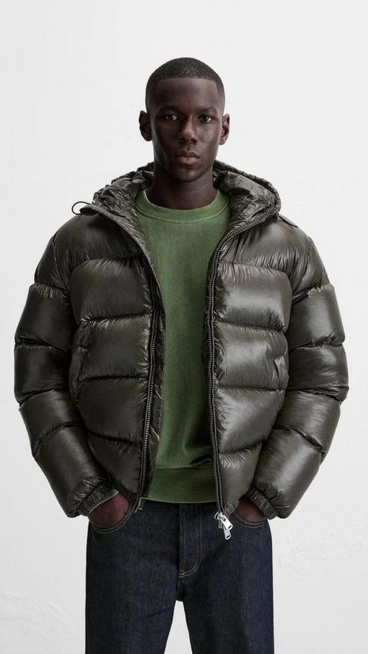 Matthias - Moderne Herren Steppjacke mit Kapuze Winterjacken