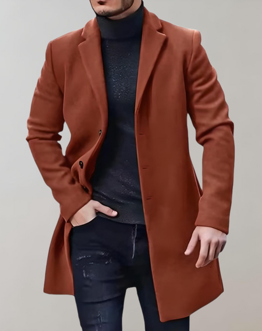 Luca – Klassischer Wollmantel Herren