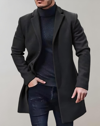 Luca – Klassischer Wollmantel Herren