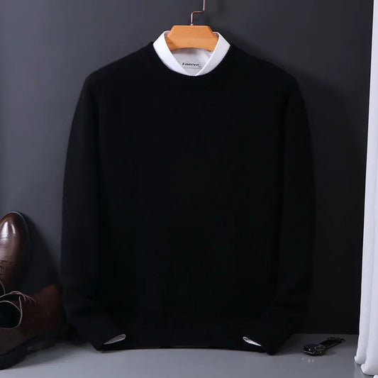 Mark - Herren Pullover Strickpullover Rundhals Wintermode